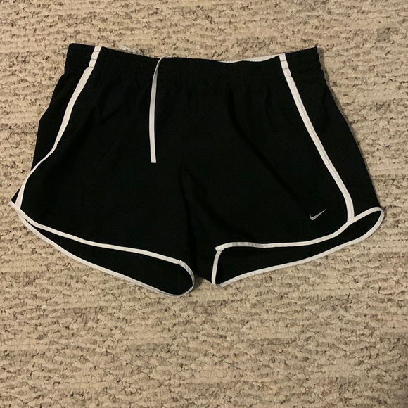 Nike Pants - Black and White Dri Fit Nike Running Shorts